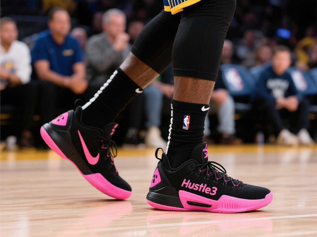 [流言板]德雷蒙德-格林今日身着黑粉Hustle3战靴迎战森林狼